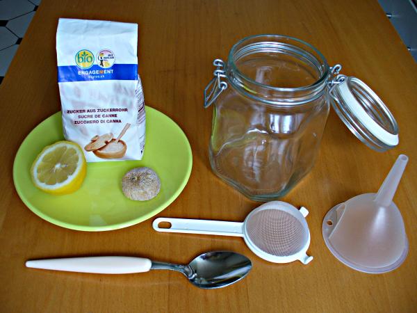 Ustensiles pour la culture du k&eacute;fir d'eau